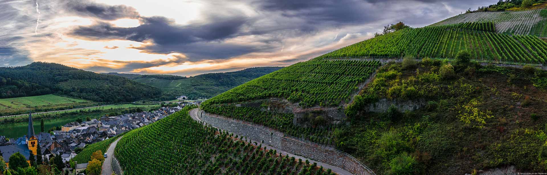 Der Zeltinger Schlossberg bietet auch aufgrund der Klimaerwärmung immer interessantere Parzellen für die Herstellung von Moselwein.