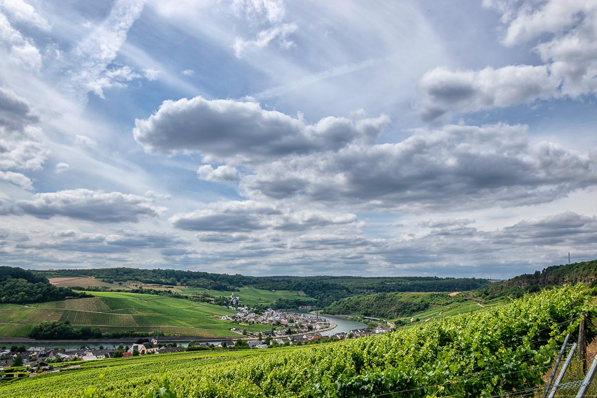 Auf der anderen Seite gegenüber des Nitteler Leiterchen an der Obermosel befindet sich Luxemburg.