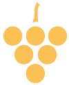 Weißwein Trauben illustriert