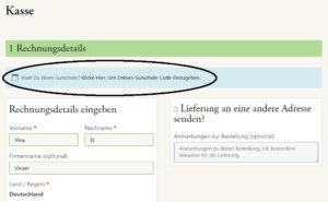 Vinaet Gutschein Kasse