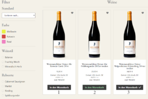 Vinaet Weine zum Warenkorb