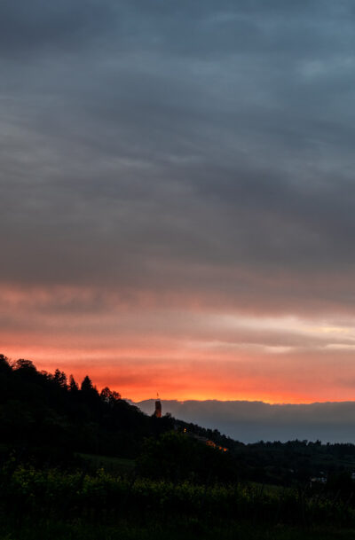 Forster Pechstein im vulkanischen Sonnenuntergang <em>1zu1</em>