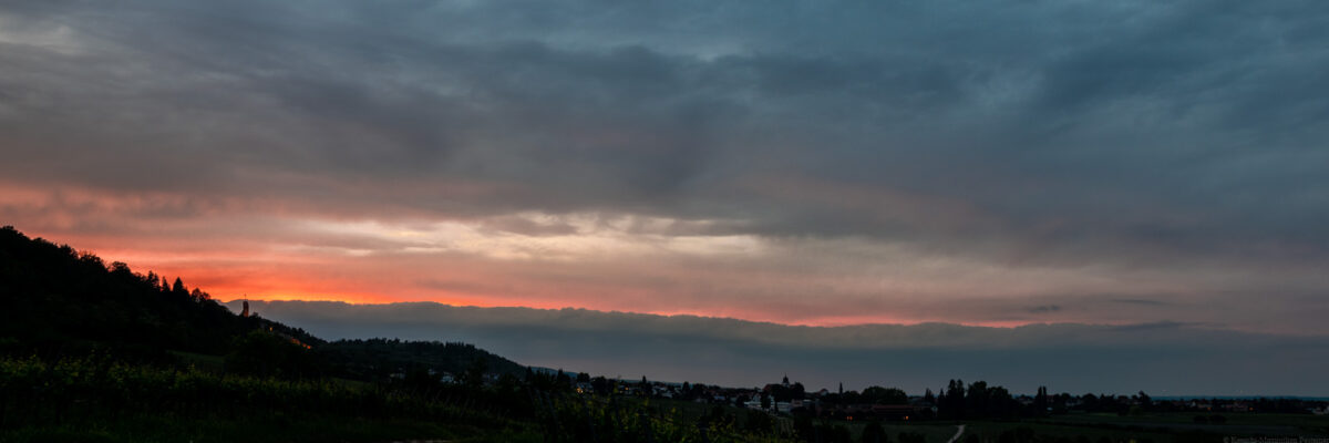 Abendrot am Forster Pechstein (3 zu 1)