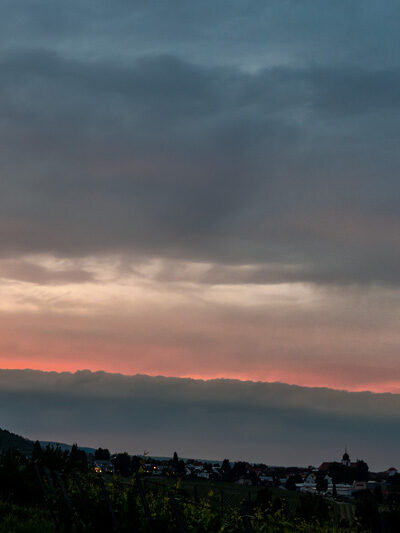 Abendrot am Forster Pechstein (3 zu 1)