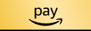 Amazon Pay Logo mit schwarzer Schrift auf gelbem Hintergrund