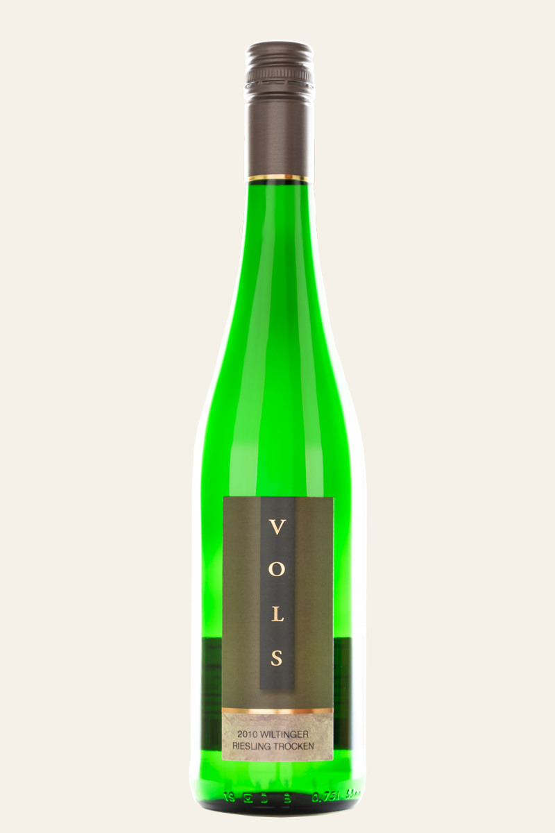 Vols Wiltinger Riesling trocken 2020 Flasche in grüner Farbe