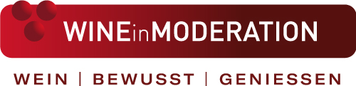 Wine in Moderation Mitgliedschaft Zertifikat Logo in roter Farbe